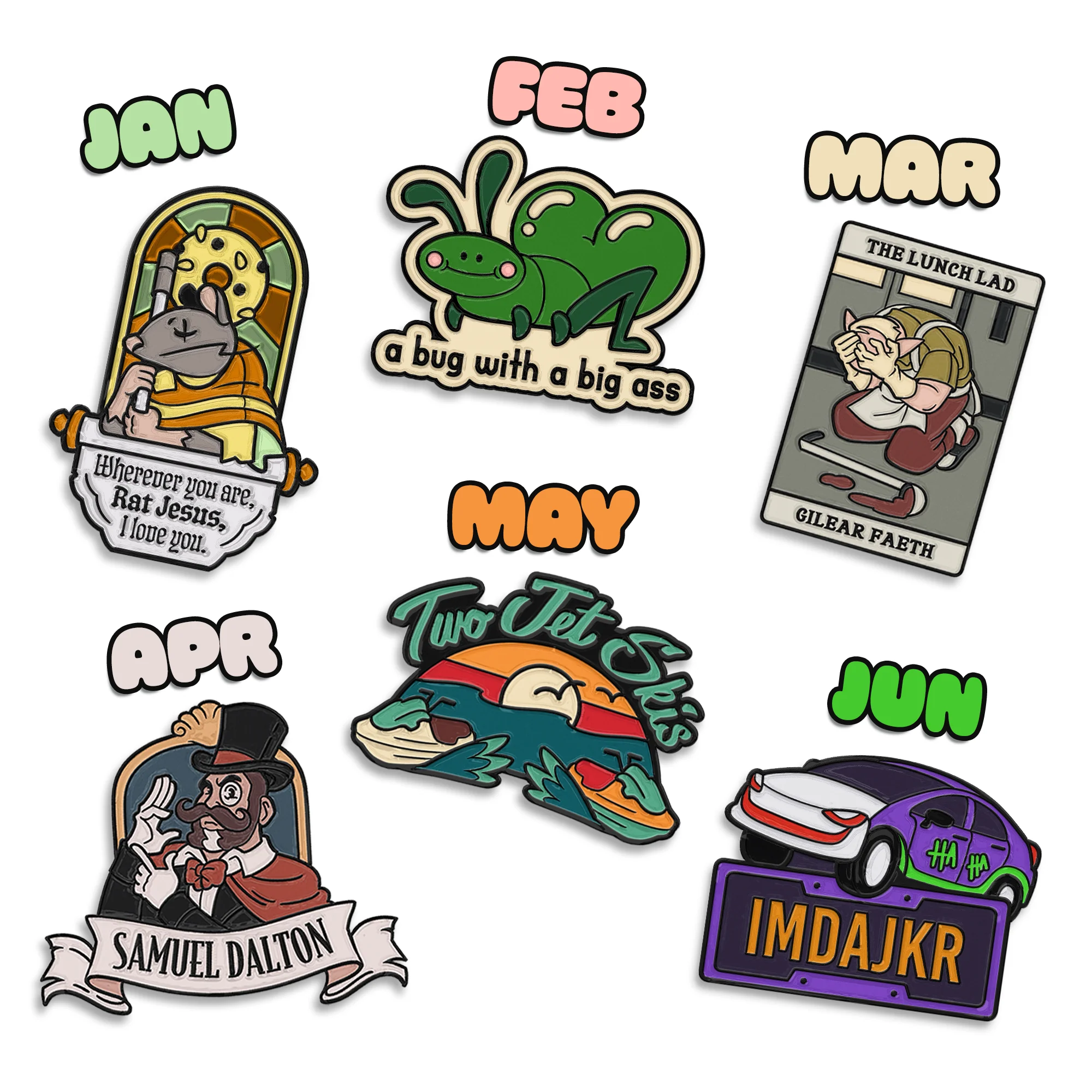 2025 Pin of the Month Bundle (Jan - June) - Image 2