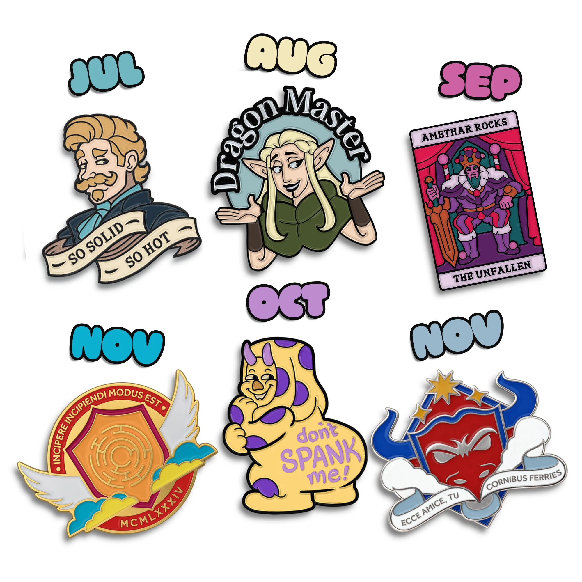 2025 Pin of the Month Bundle (Jul - Nov) - Image 2
