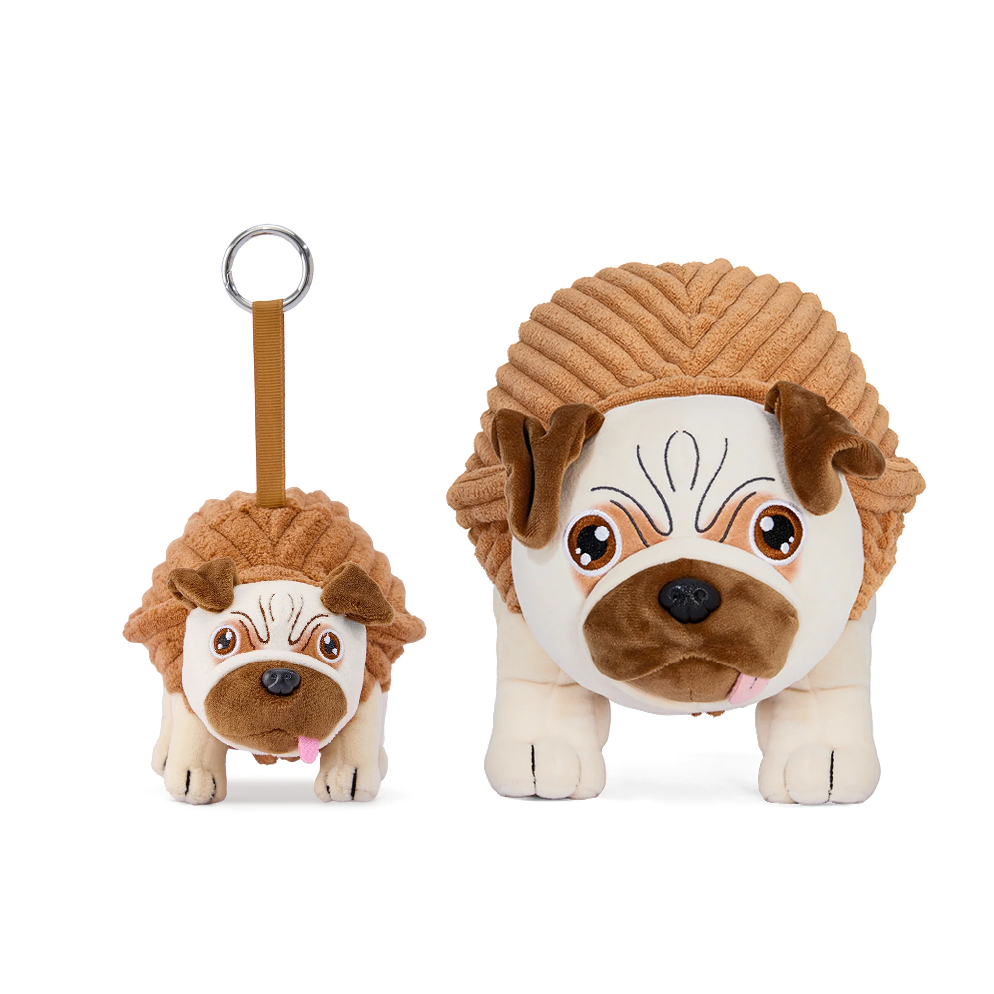 Nut Pug Plush Keychain - Image 5