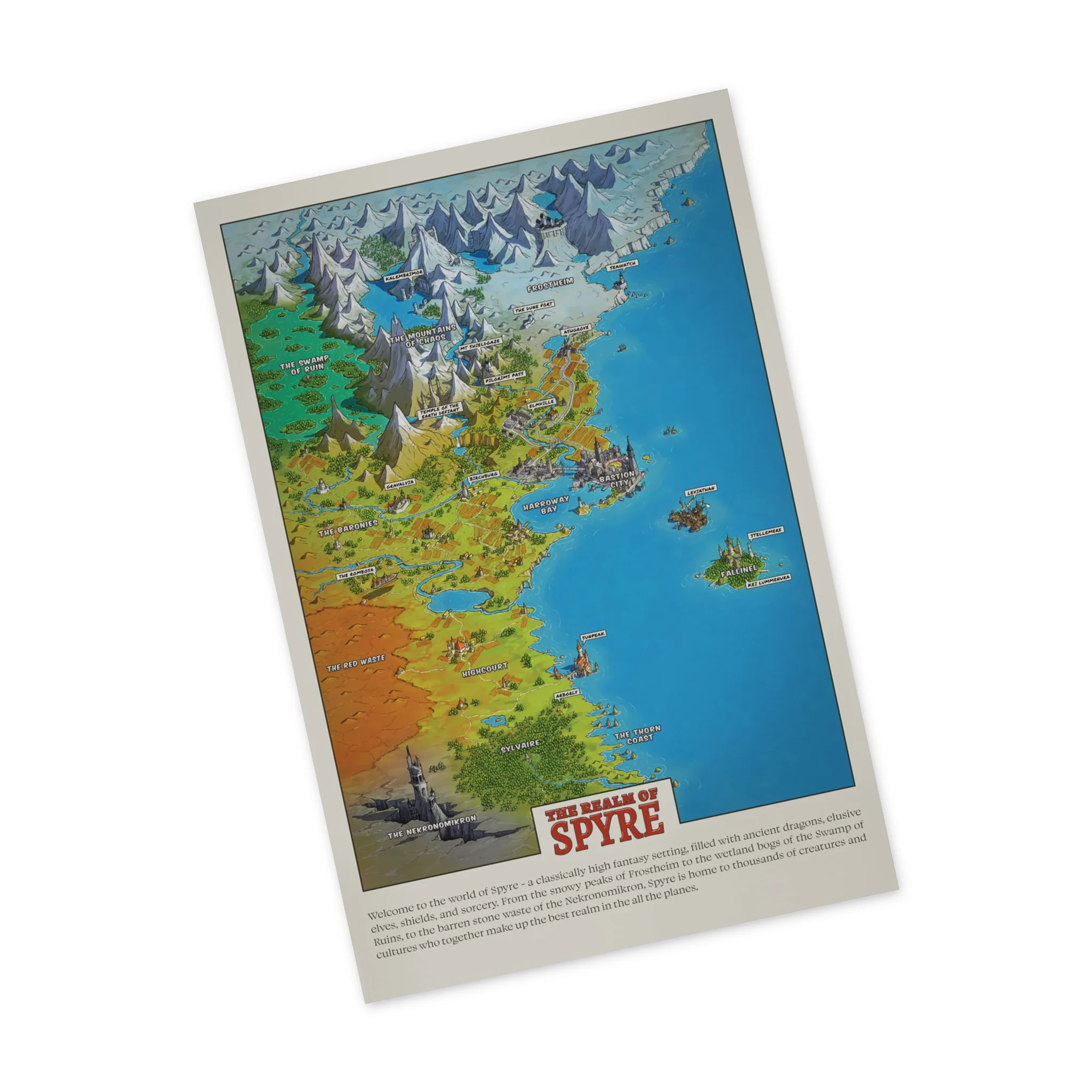 Dimension 20 The Realm of Spyre Map Poster - Image 2