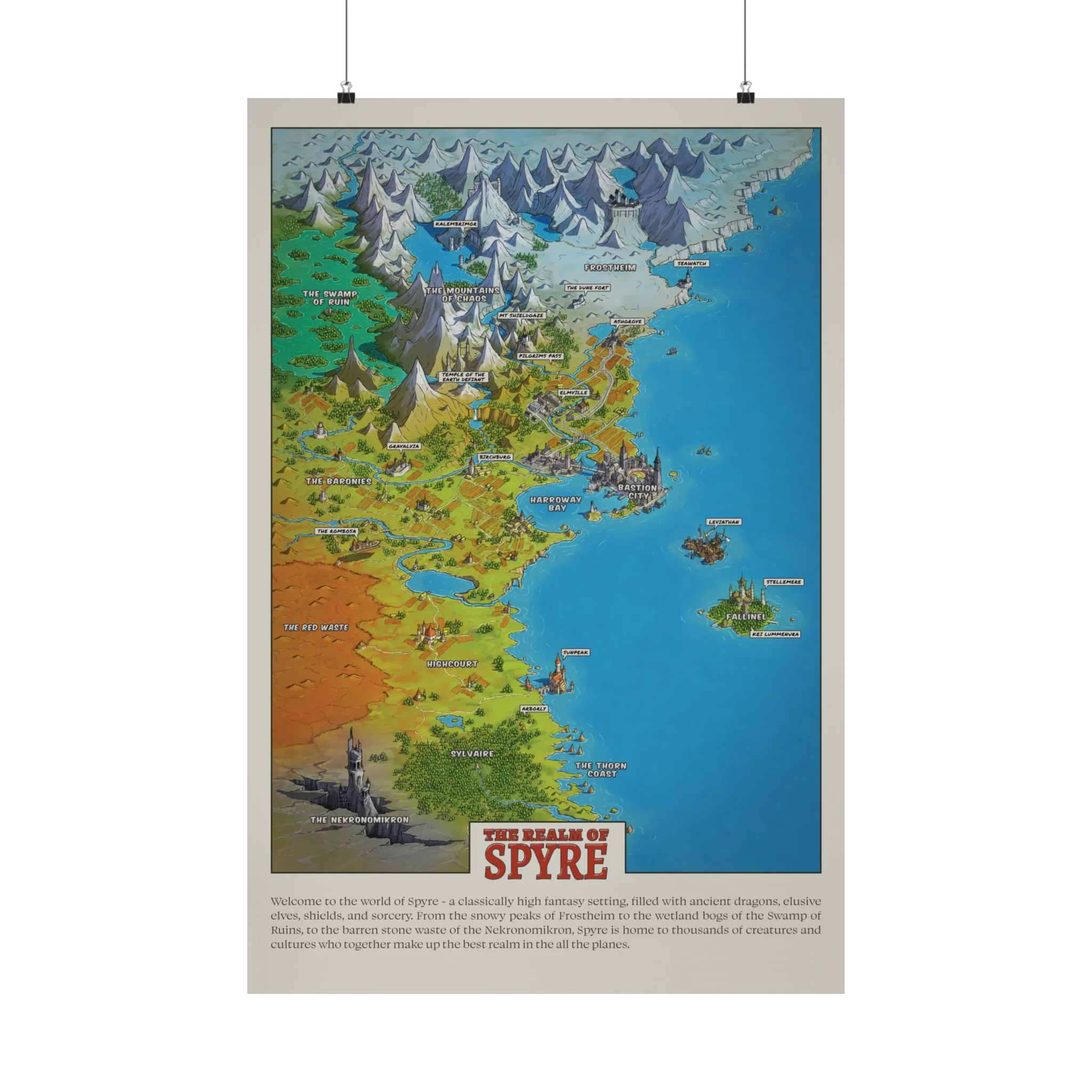 Dimension 20 The Realm of Spyre Map Poster - Image 5