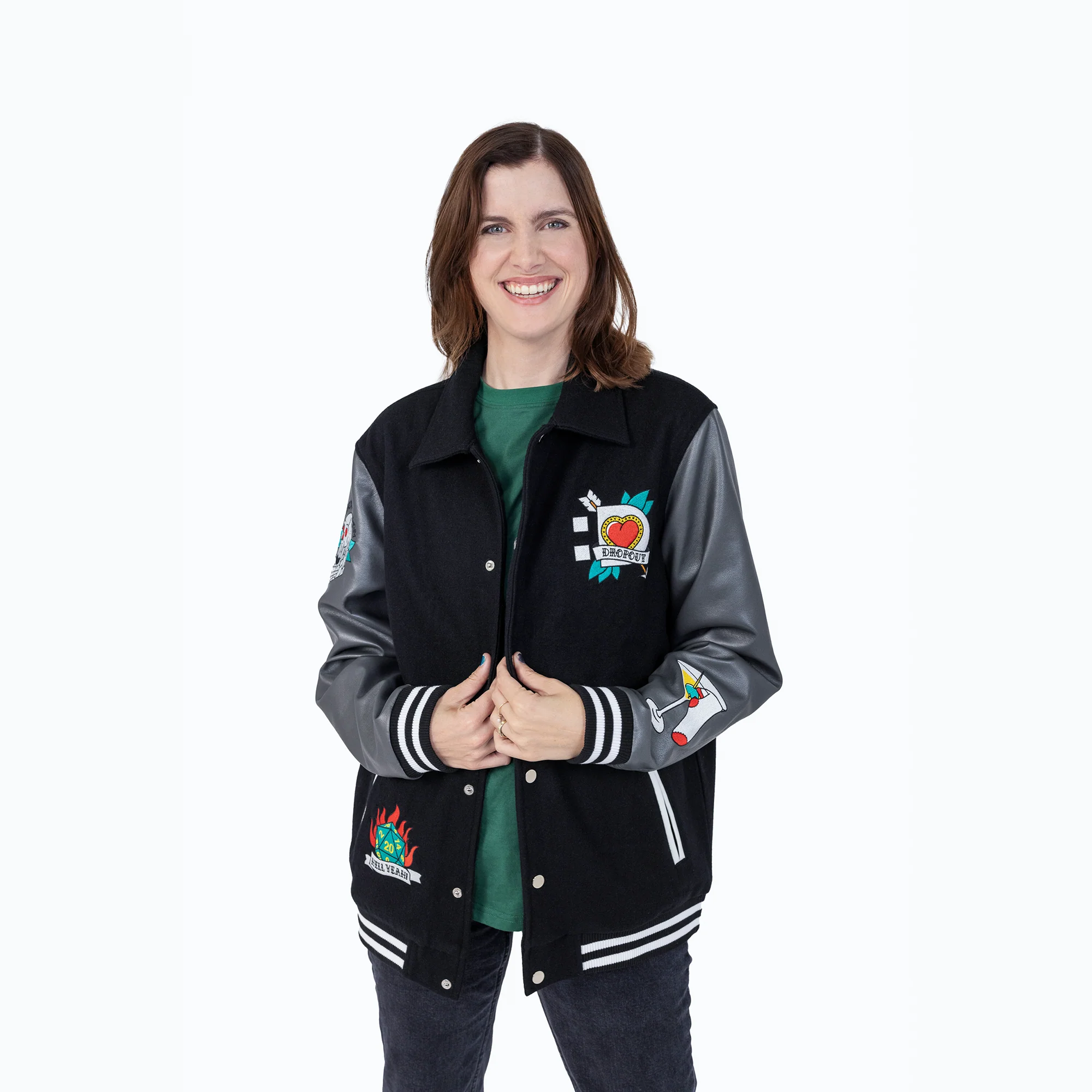 Dropout Tattooed Varsity Jacket - Image 2