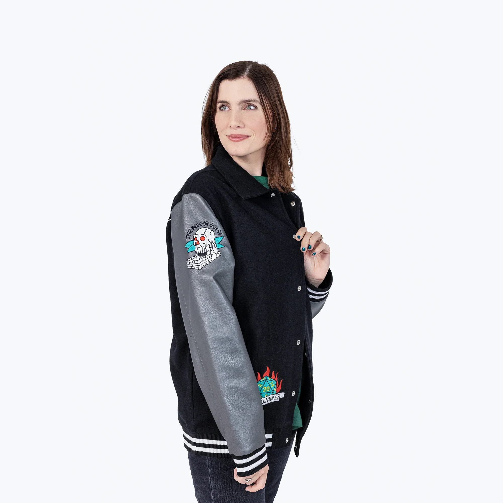 Dropout Tattooed Varsity Jacket - Image 4