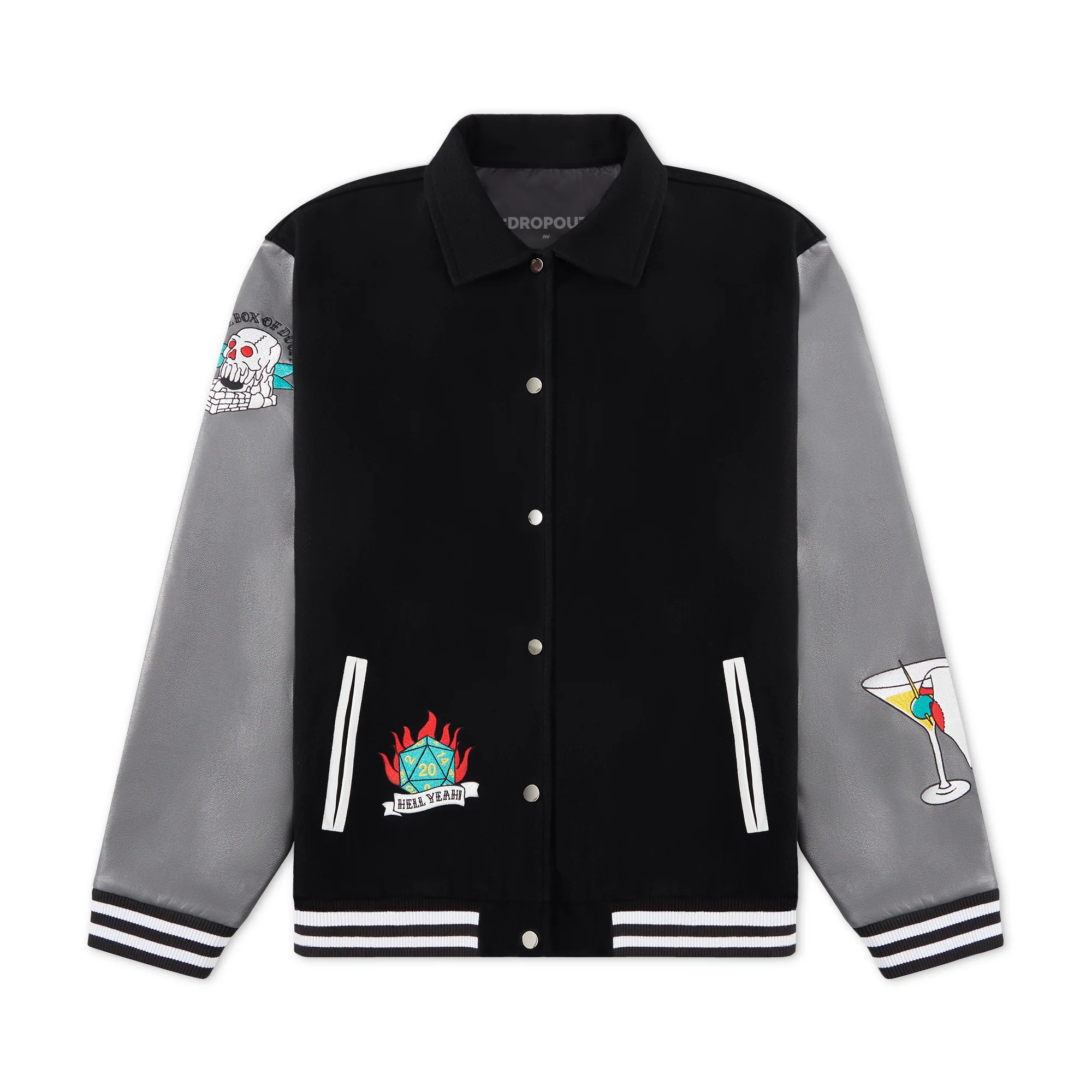 Dropout Tattooed Varsity Jacket - Image 6