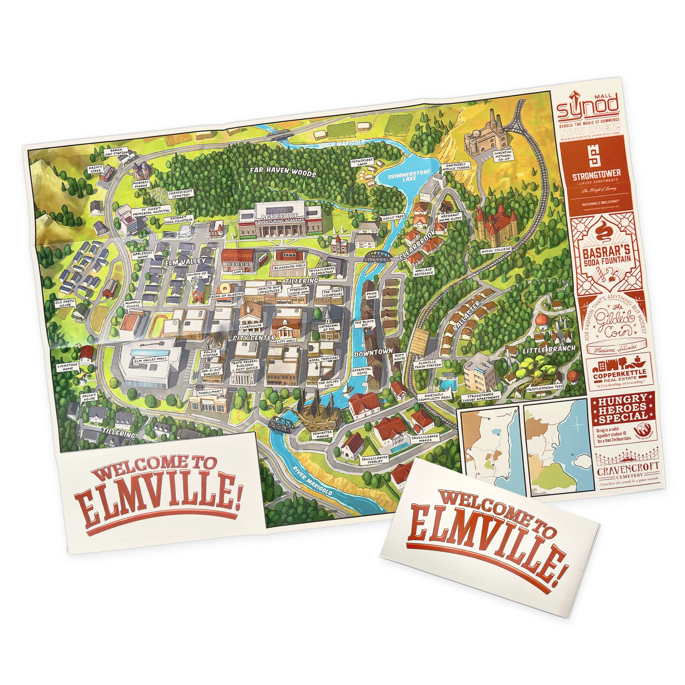 Welcome To Elmville Folding Map - Image 2