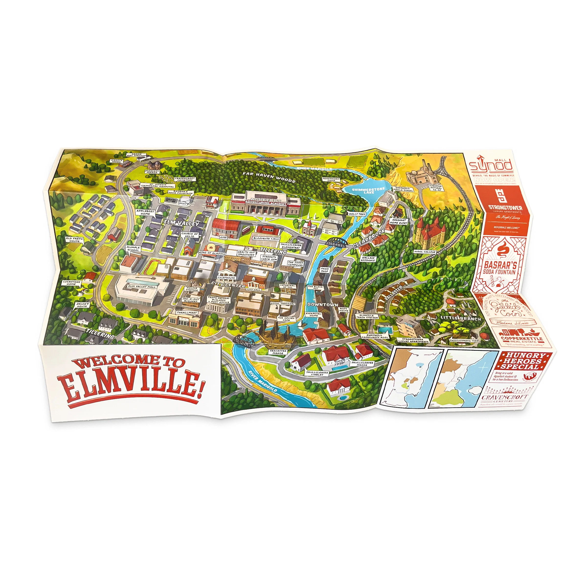 Welcome To Elmville Folding Map - Image 5