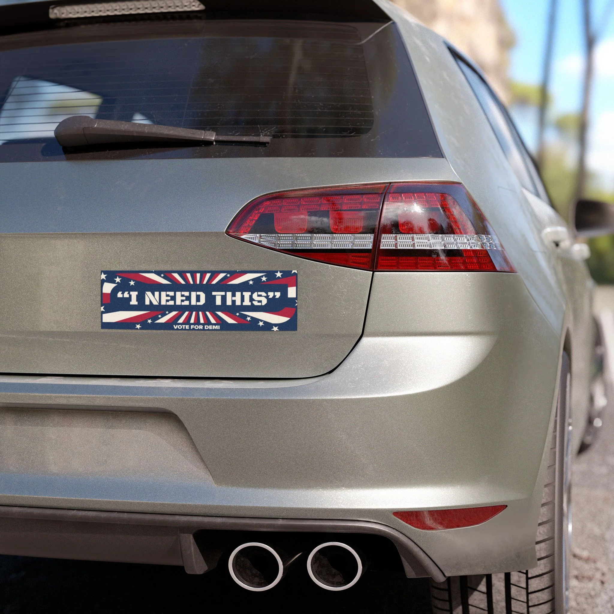Demi Outvoted Bumper Sticker - Image 4