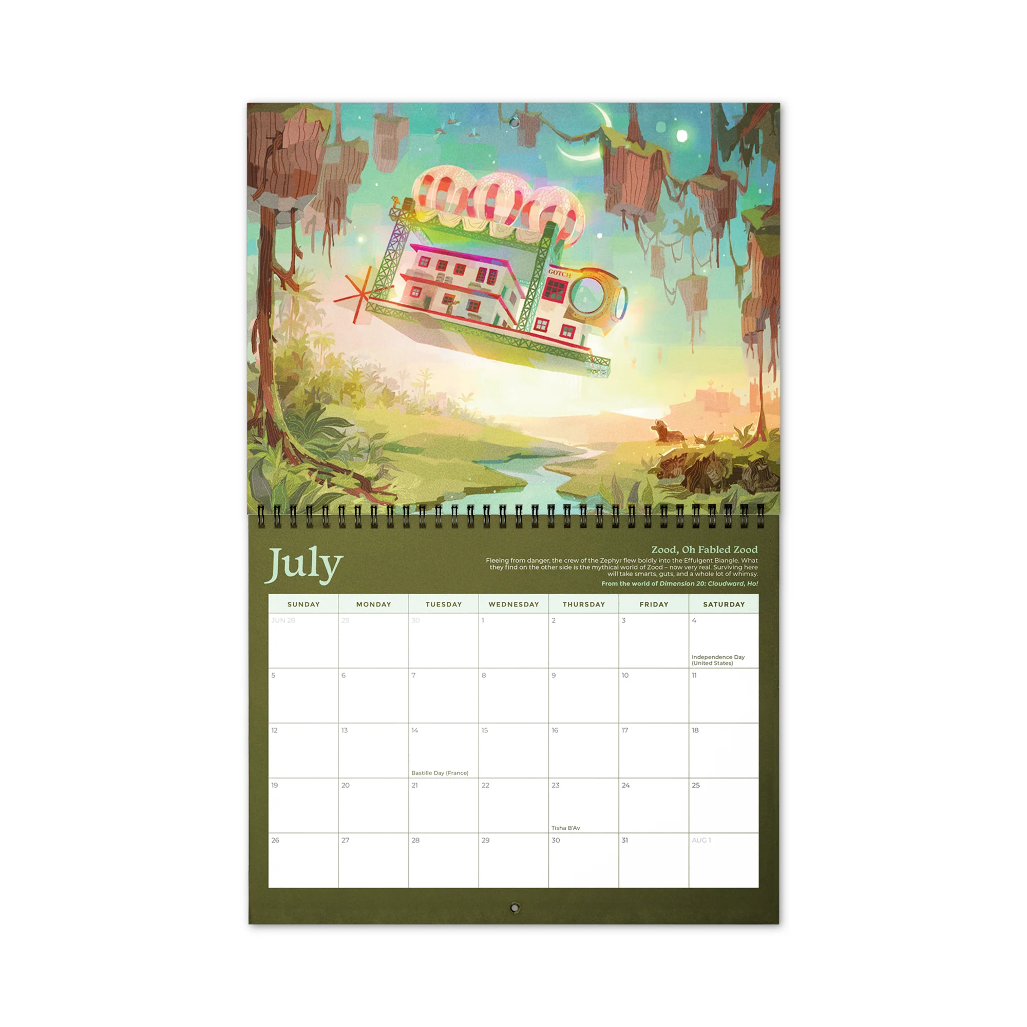 Worlds of Dimension 20 Calendar 2026 - Image 3