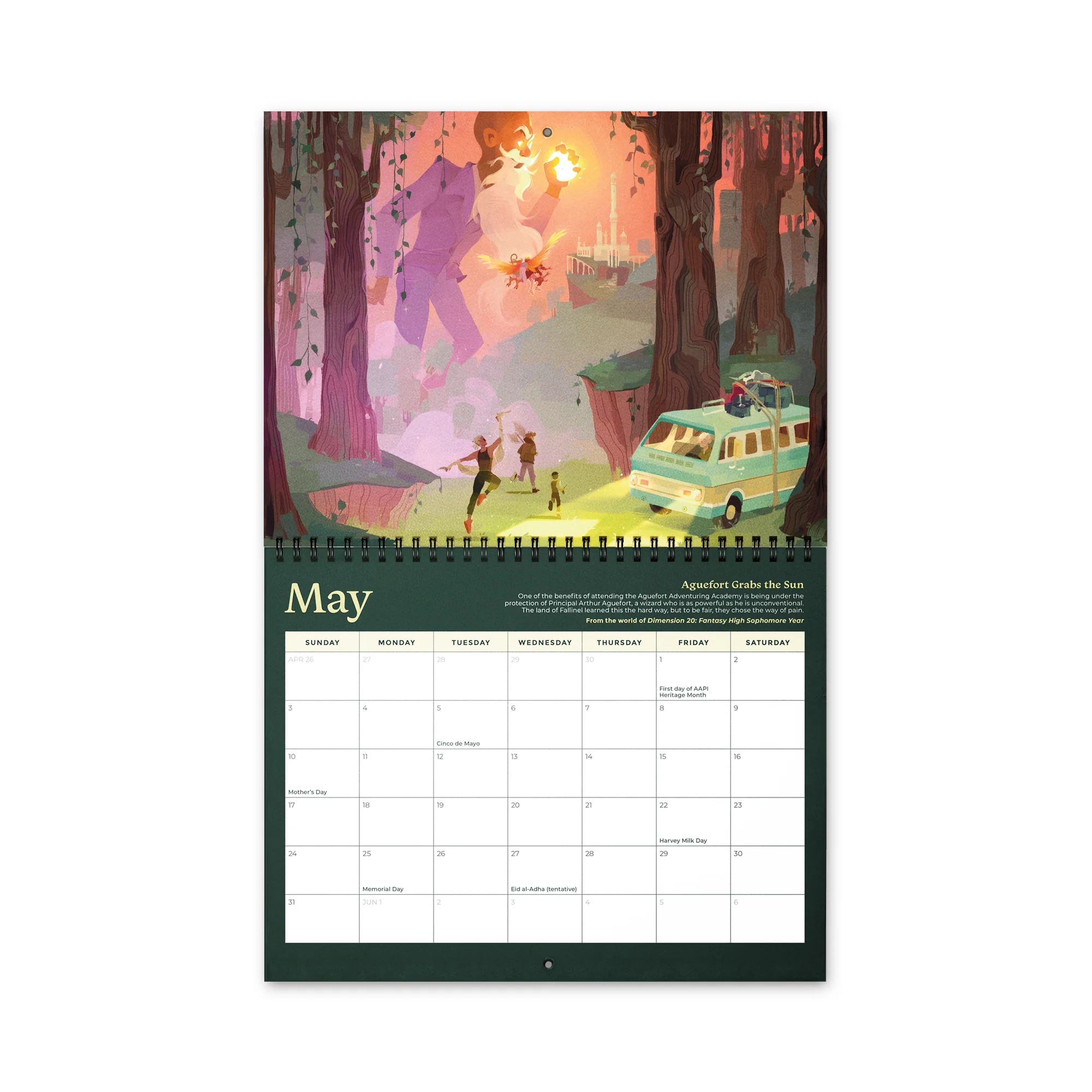 Worlds of Dimension 20 Calendar 2026 - Image 4